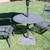 Lawn Furniture - 29" Table & Two Chairs with Umbrella 7 thumbnail