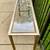Hollywood Regency console/ sofa table metal and glass top 5 thumbnail