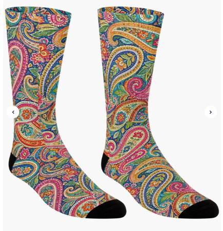 New Soft, Stretchy Crew Socks - My Original Design 1