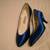 Vintage 1990s Blue Satin Pumps - US 6 1 thumbnail