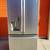 Stainless Steel Bottom Freezer Refrigerator GE 28 CF Perfect Like New 3 thumbnail
