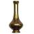 TRENCH ART 1950s-60s | 8" Solid Brass 2-Tone Shell Casing Bud Vase 1 thumbnail