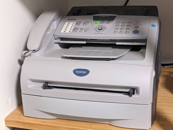 Brother laser printer with copying, scanning, fax 1