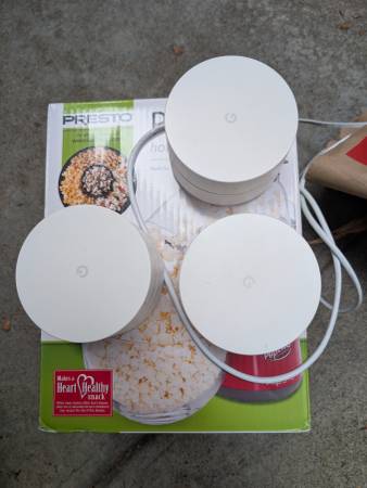 Google WiFi AC-1304 Router System (3-Pack) – Mesh Dual-Band AC1200 1