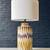 Mid-Century Modern Ceramic Table Lamp w/ Geometric Zig-Zag Pattern, c. 2 thumbnail