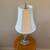 Glass Table Lamp with White Shade 2 thumbnail