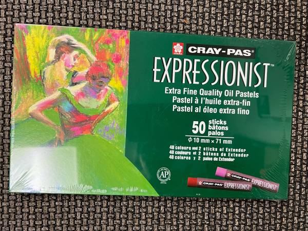sakura cray-pas expressionist extra find quality oil, pastels 50 sticks 1