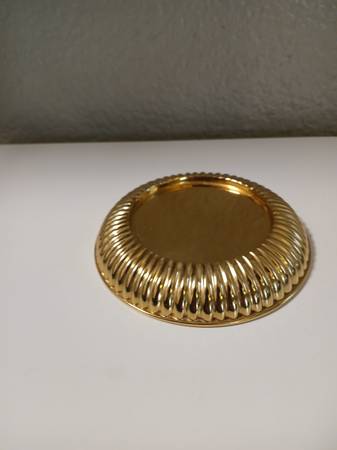 Vintage Solid Brass Candle Stand 1