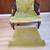 Vintage Victorian Style Avocado Velvet Tufted High Back Armchair 11 thumbnail