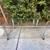Modern Rectangular Glass Two-Tier Coffee Table With Chrome on Casters 1 thumbnail