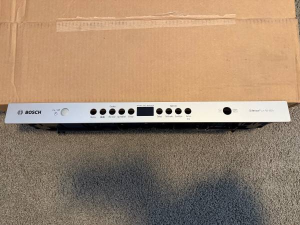 Bosch Dishwasher Top Controls Fascia Plate- PN: 9001.100.692 1