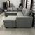 Gray Sleeper Sectional Couch 2 thumbnail