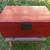 Antique Chinese Red Lacquer Wooden Trunk Box 2 thumbnail