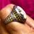 Size 9 Sterling Silver and Gold over bronze Victorian Era Cluster Ring 2 thumbnail