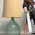 Antique French Demijohn Lady Jane Carboy hand blown glass bottle lamps 3 thumbnail
