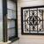 Black Floral Hanging Iron Frame Patio Garden Wall Art 2 thumbnail