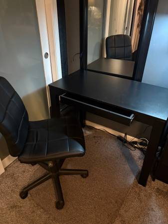 Desk, chair and floor protector mat 1