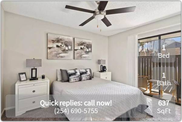 $1,019 / 1br - 637ft2 - Home is Where the Heart is – Make Yours Shine Brightly Here! (Kileen - Fort Cavazos)63806811482369121