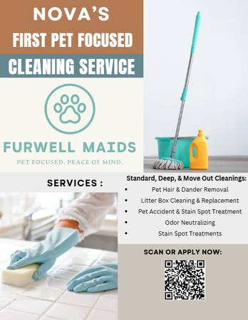 🐾 House Cleaners Wanted – Pet-Focused (NOVA) 1