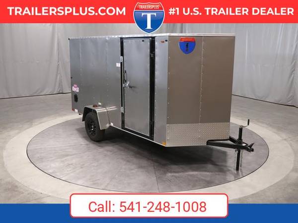 2025 Interstate 6 X 12 Victory VNose Enclosed Cargo Trailer Pewter 1
