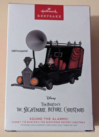 NEW Hallmark SOUND THE ALARM Ornament Nightmare Before Christmas 1