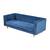 West Elm Bradford Sofa in Blue Velvet 82” couch Original Retail $2,000 8 thumbnail
