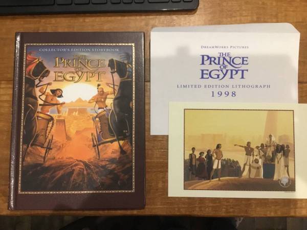 Dreamworks Pictures "The Prince of Egypt" Litho and Storybook (1998) 1