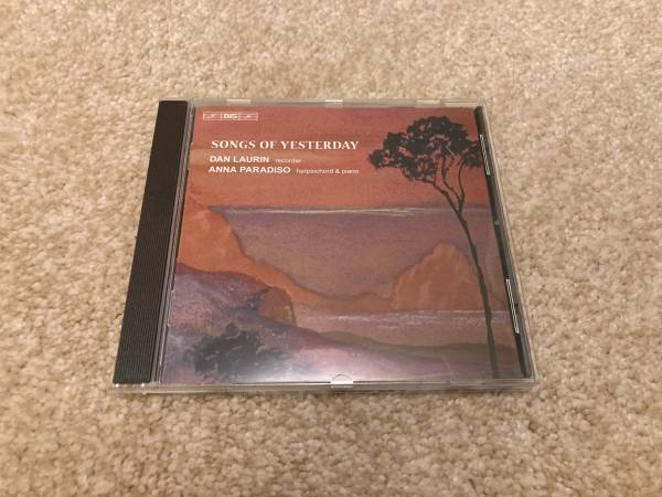 Songs of Yesterday CD—obras clásicas contemporáneas para flauta dulce - $10 (Viena)63470992876545128