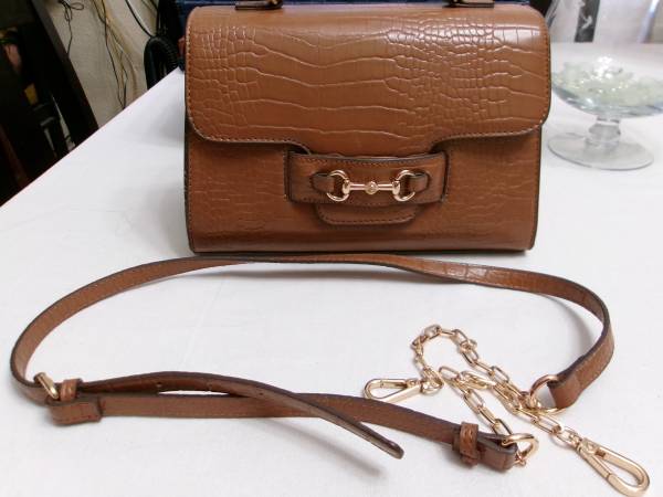 Anne Klein Chestnut Convertible Women Satchel. like new & clean. 1