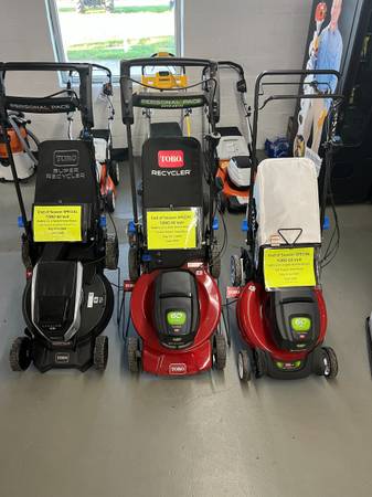 Toro 60 Volt Walk Behind Mower  SALE 1