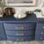 Amazing Mid Century Navy Blues Dresser Credenza 6 thumbnail