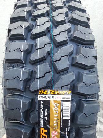 LT 265 75 16 Trac Grip MT 10 Ply Mud Tires 1