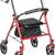 Drive Medical 10257RD-1 4 Wheel Rollator Walker With Seat, 7.5" Wheels 1 thumbnail