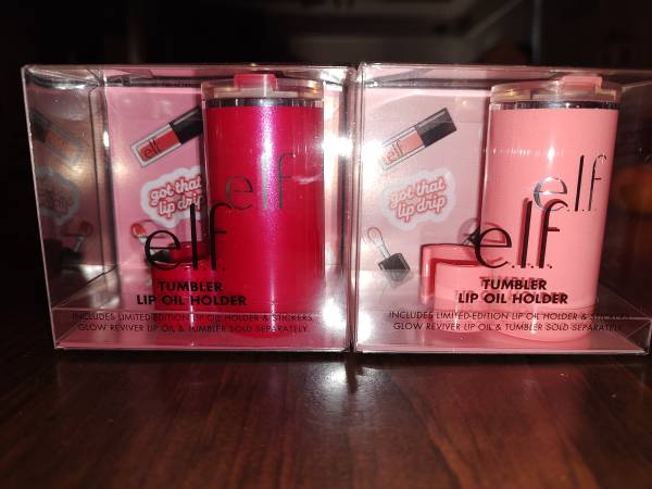 e.l.f. elf Tumbler Lip Oil Holder Limited edition CORAL or RED 1
