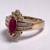Ruby Lady's 14K Yellow Gold Stone & Diamond Ring - 26 Diamonds 5 thumbnail