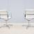 Mid-Century Modern ICF Office UNA Aluminum Mesh Swivel Armchairs, Pair 11 thumbnail