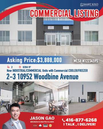 Industrial / Commercial Property For Sale – Markham (Move-In Ready! 1