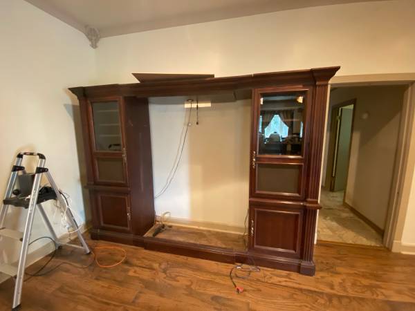 Solid Wood Entertianment Center 1