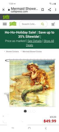 Set of Three Mermaid Bathroom  Items 1