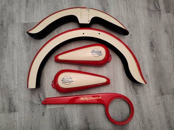 Moving Sale Harley Davidson Bicycle Fender Fuel Tank Set New 1