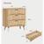Fluted Light Oak Nightstands 12 thumbnail