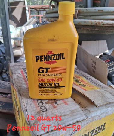 Motor Oil.  Pennzoil GT 20w-50 1