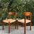 Vintage Teak Paper Cord Danish Modern Mid Century Modern Set of 2 Dining Chairs 8 thumbnail