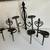 THREE VINTAGE ANTIQUE CANDELABRAS CANDLE HOLDERS PILLARS 4 thumbnail