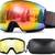 NEW Men Women Ski Snowboard Snow Goggles Set with 2 Lens Anti-Fog UV 1 thumbnail