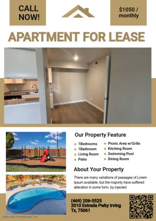 Affordable DFW-Irving Studio Apartments. 1