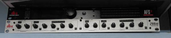 dbx AFS2 feedback suppressor plus 266XS Compressor 1