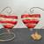 2 Hand Blown Venetian Glass 4" Hearts with stands 3 thumbnail