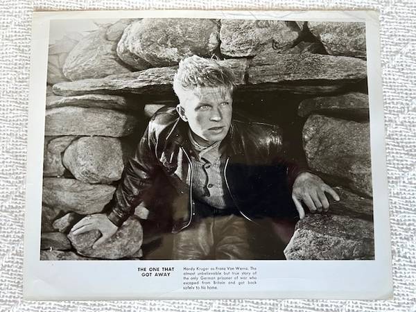 Hardy Kruger THE ONE THAT GOT AWAY 1957 b&w still 1