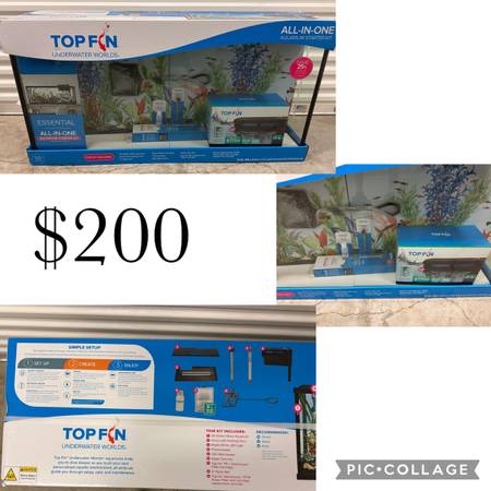(PRICE IS ON PICS) 55 & 37 Gallon All-In-One Aquarium Starter Kit - $200 (Helena)63470632079235120